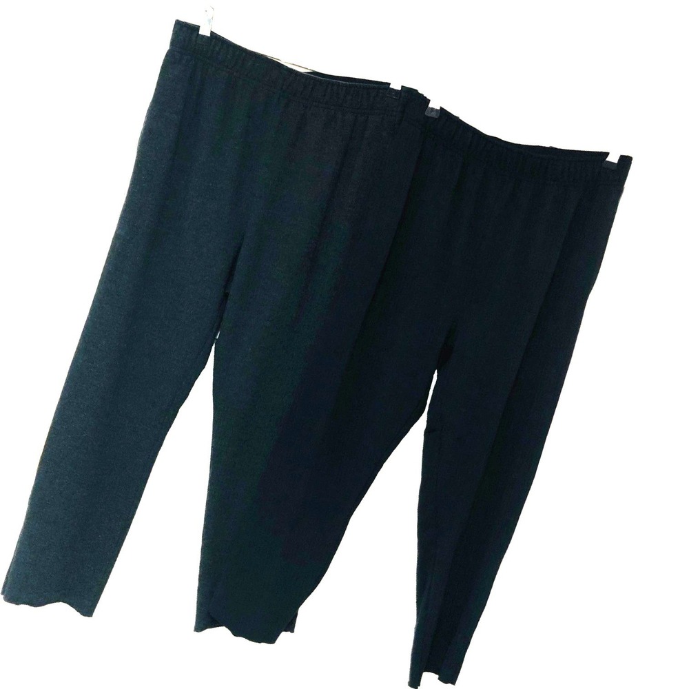 LOT OF 2 Orvis‎ Base Layer Jogger Pants Mens M Black Gray Pockets Lounge Sleep